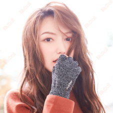 women's half finger knitted gloves